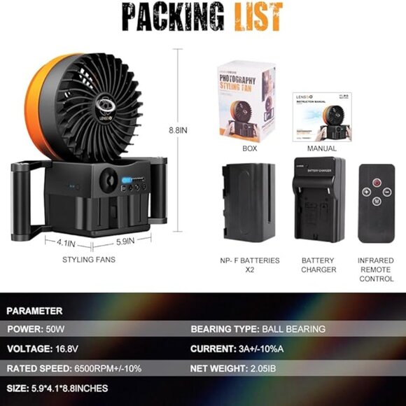 Portable Photography Fan Blower - Picture 2 of 5